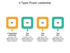 4 types power leadership ppt powerpoint presentation inspiration background designs cpb