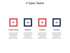 4 types teams ppt powerpoint presentation ideas templates cpb