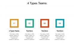 4 types teams ppt powerpoint presentation slide cpb