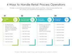 4 ways to handle retail process operations