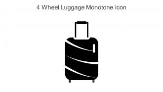 4 Wheel Luggage Monotone Icon In Powerpoint Pptx Png And Editable Eps Format