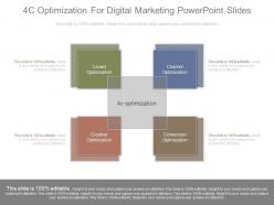 4c optimization for digital marketing powerpoint slides
