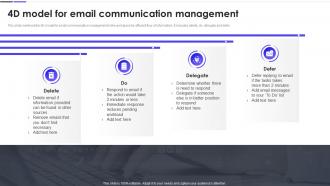 4D Model For Email Communication Management