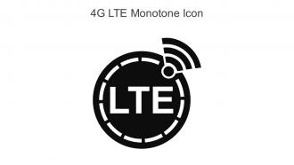 4g LTE Monotone Icon In Powerpoint Pptx Png And Editable Eps Format
