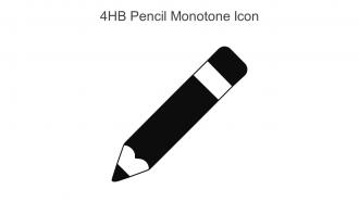 4hb Pencil Monotone Icon In Powerpoint Pptx Png And Editable Eps Format