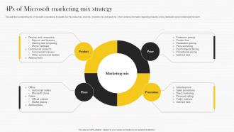 4Ps Of Microsoft Marketing Mix Strategy Microsoft Strategy Analysis To Understand Strategy Ss V