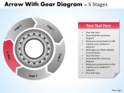 22037944 style variety 1 gears 5 piece powerpoint presentation diagram infographic slide