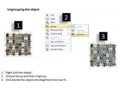 56 pieces 8x7 rectangular jigsaw puzzle matrix powerpoint templates 0812