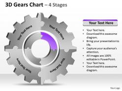 89524000 style variety 1 gears 4 piece powerpoint presentation diagram infographic slide