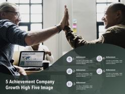 5 achievement company growth high five image