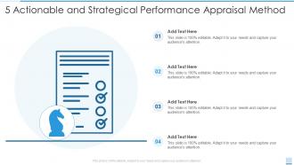5 Actionable And Strategical Performance Appraisal Method