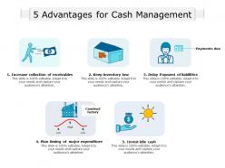 5 advantages for cash management