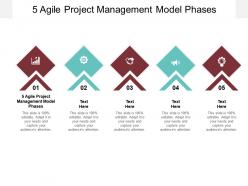 5 agile project management model phases ppt powerpoint presentation cpb