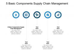 5 basic components supply chain management ppt powerpoint presentation inspiration cpb