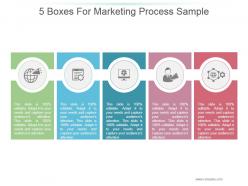 5 boxes for marketing process sample ppt presentation
