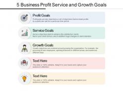 5 business profit service and growth goals