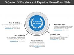 5 Center Of Excellence And Expertise Powerpoint Topics