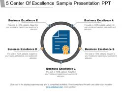 5 Center Of Excellence Sample Presentation Ppt