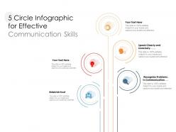 5 circle infographic for effective communication skills