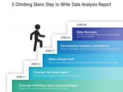 5 climbing stairs step to write data analysis report