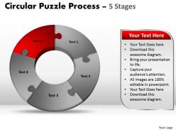 5 components circular puzzle process 9