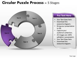 5 components circular puzzle process