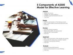 5 components of addie model for effective learning