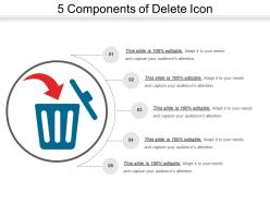 5 components of delete icon