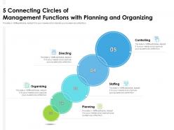 5 Connecting Circles Of Management Functions With Planning And Organizing