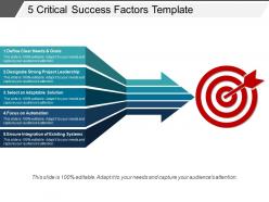 5 critical success factors template ppt background