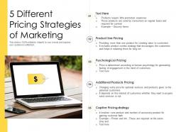 5 different pricing strategies of marketing