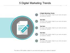 5 digital marketing trends ppt powerpoint presentation show cpb
