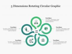 5 dimensions rotating circular graphic