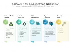 5 elements for building strong qbr report