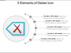 5 elements of delete icon