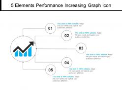 5 elements performance increasing graph icon