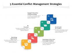 5 essential conflict management strategies