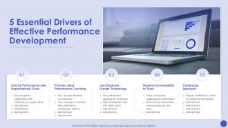 5 Essential Drivers Of Effective Performance Development