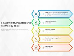 5 essential human resource technology tools