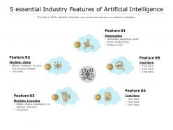 5 essential industry features of artificial intelligence