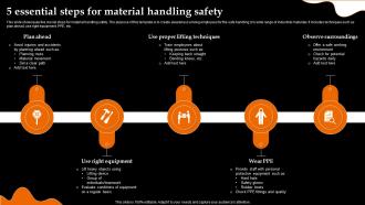 5 Essential Steps For Material Handling Safety