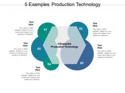 5 examples production technology ppt powerpoint presentation styles aids cpb