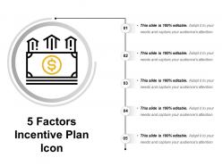 5 Factors Incentive Plan Icon