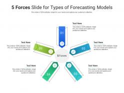 5 Forces Slide For Types Of Forecasting Models Infographic Template