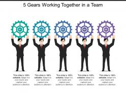 5 gears working together in a team