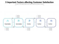 5 important factors affecting customer satisfaction