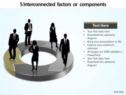 5 interconnected components ppt slides diagrams templates powerpoint info graphics