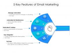 5 key features of email marketing