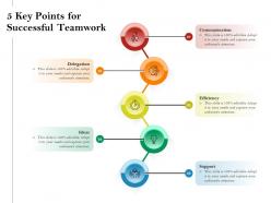 5 key points for successful teamwork