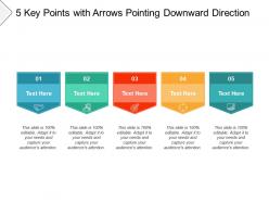5 key points with arrows pointing downward direction